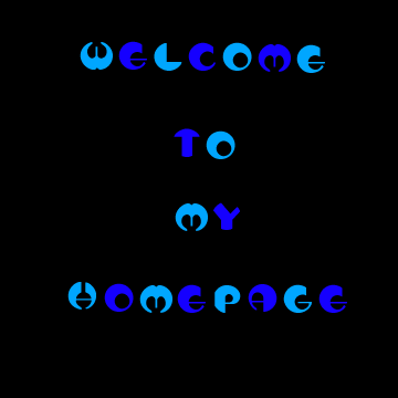 Welcome to my homepage