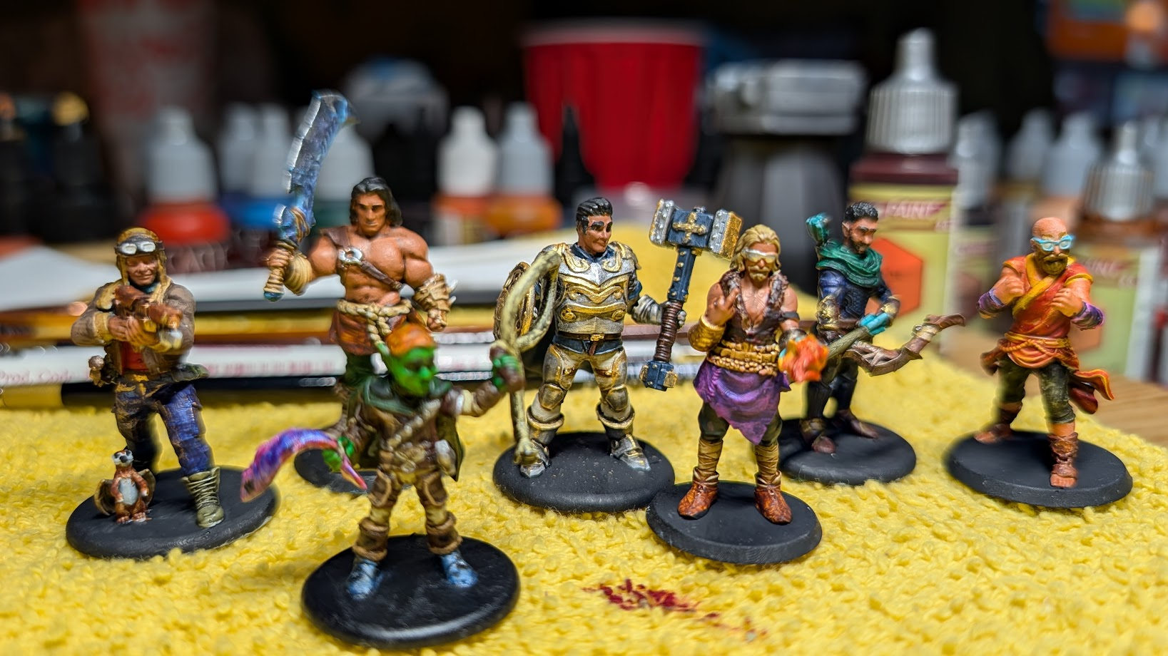Hand-painted Fartos campaign miniatures